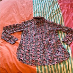 Banana Republic Patterned Silky Top